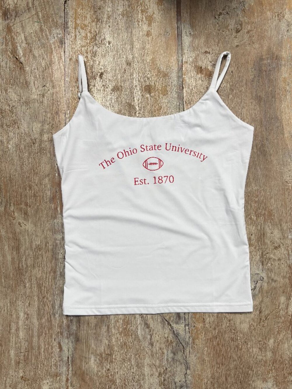The Ohio State University Cami Tank, Size XS, White, Never Worn